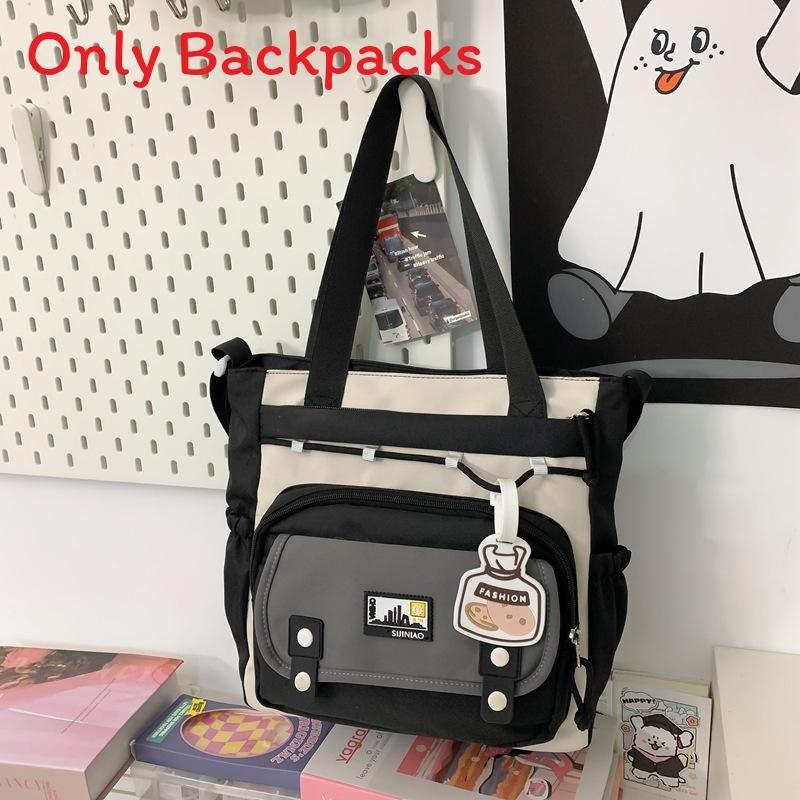 Fashion Color Collision Large Capacity Student Backpack For School Travel And