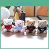 Miniature Plush Bear Keychain With Sweater For Gifts And Bag Decor