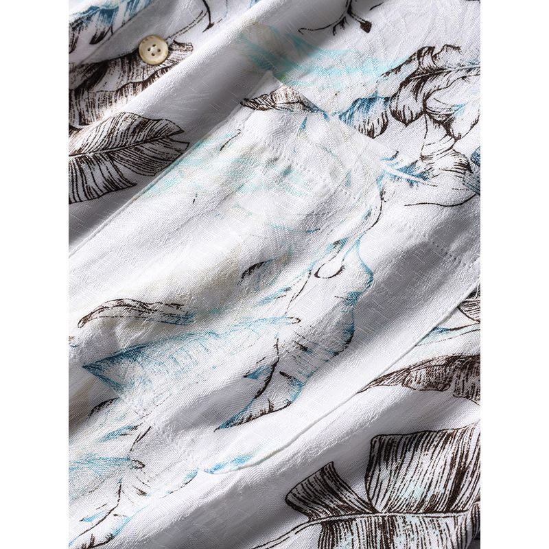 Export Export Tail Order Hawaiian Baroque Floral Shirt Men's Short Sleeve Summer Fashion Brand Trendy Beach Shirt