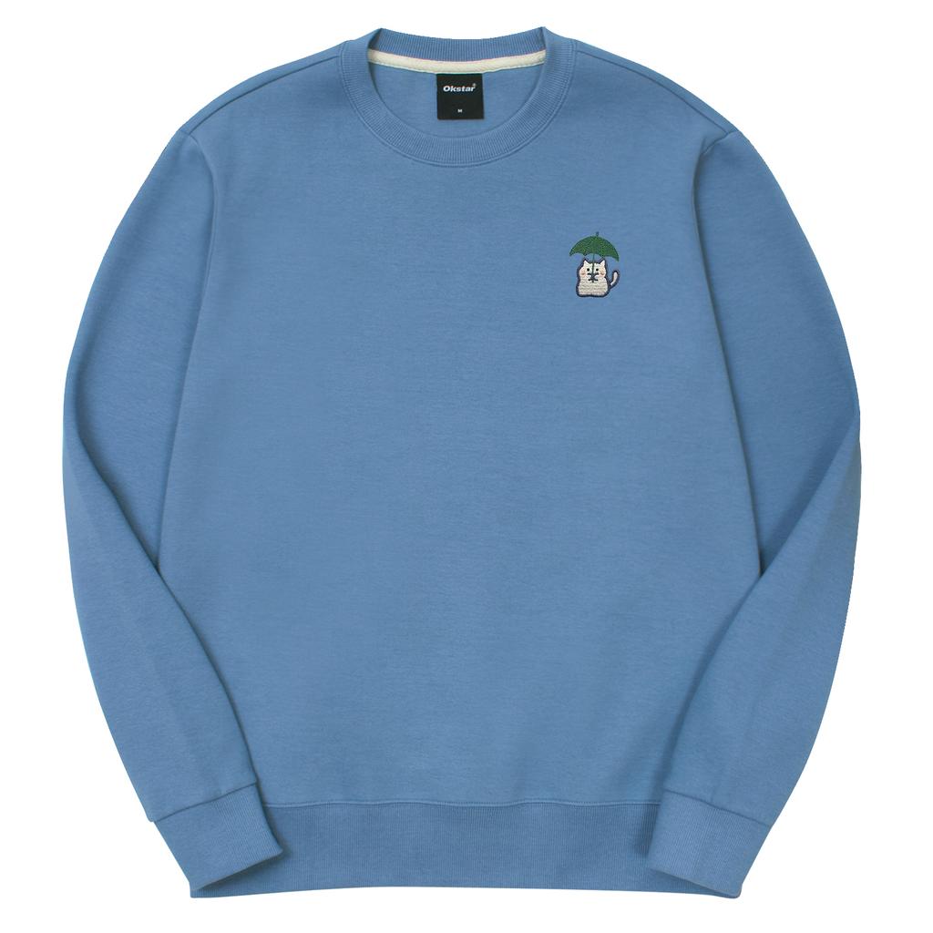 OKSTAR Rain Cat Embroidered Special Double-Sided Sweatshirt (Type C)