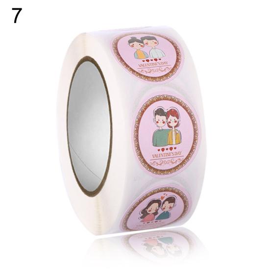 

1 рулон практичной этикетки, очаровательная бирка в форме сердца, яркая цветная этикетка для подарочной упаковки, бирка 7