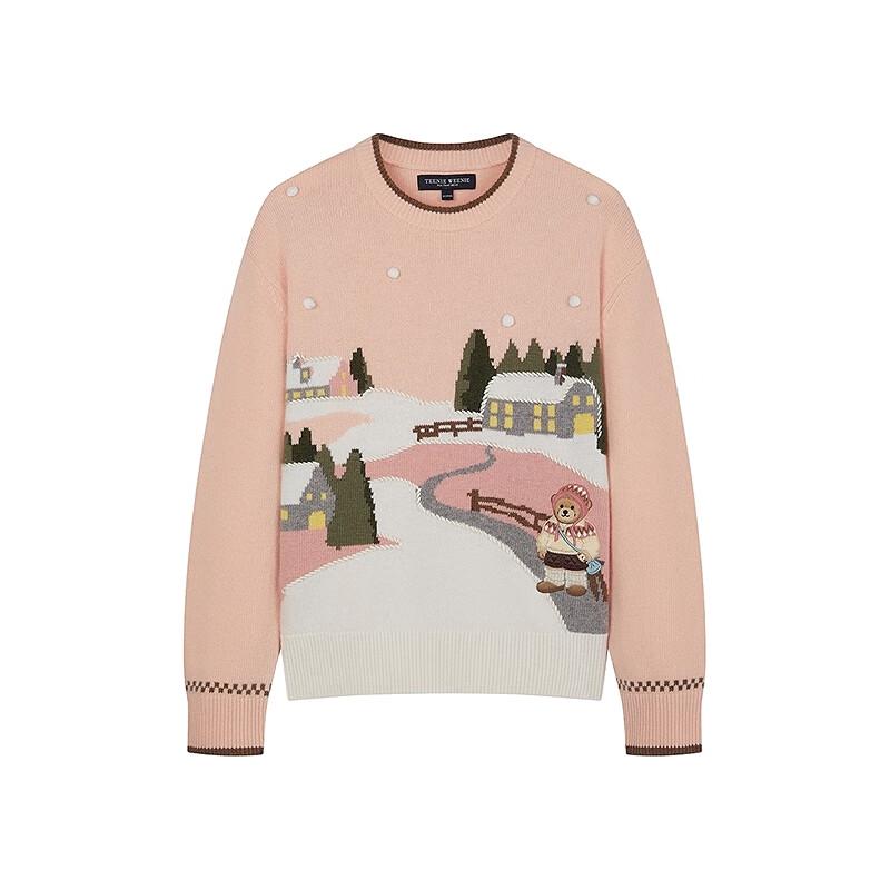 Teenie Weenie Women's Bear Intarsia Knit Sweater