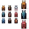 Premium Quality Graphic 3d Print Skull Mens Gym Muscle Vest Shirt Sport Fitness Tank Tops