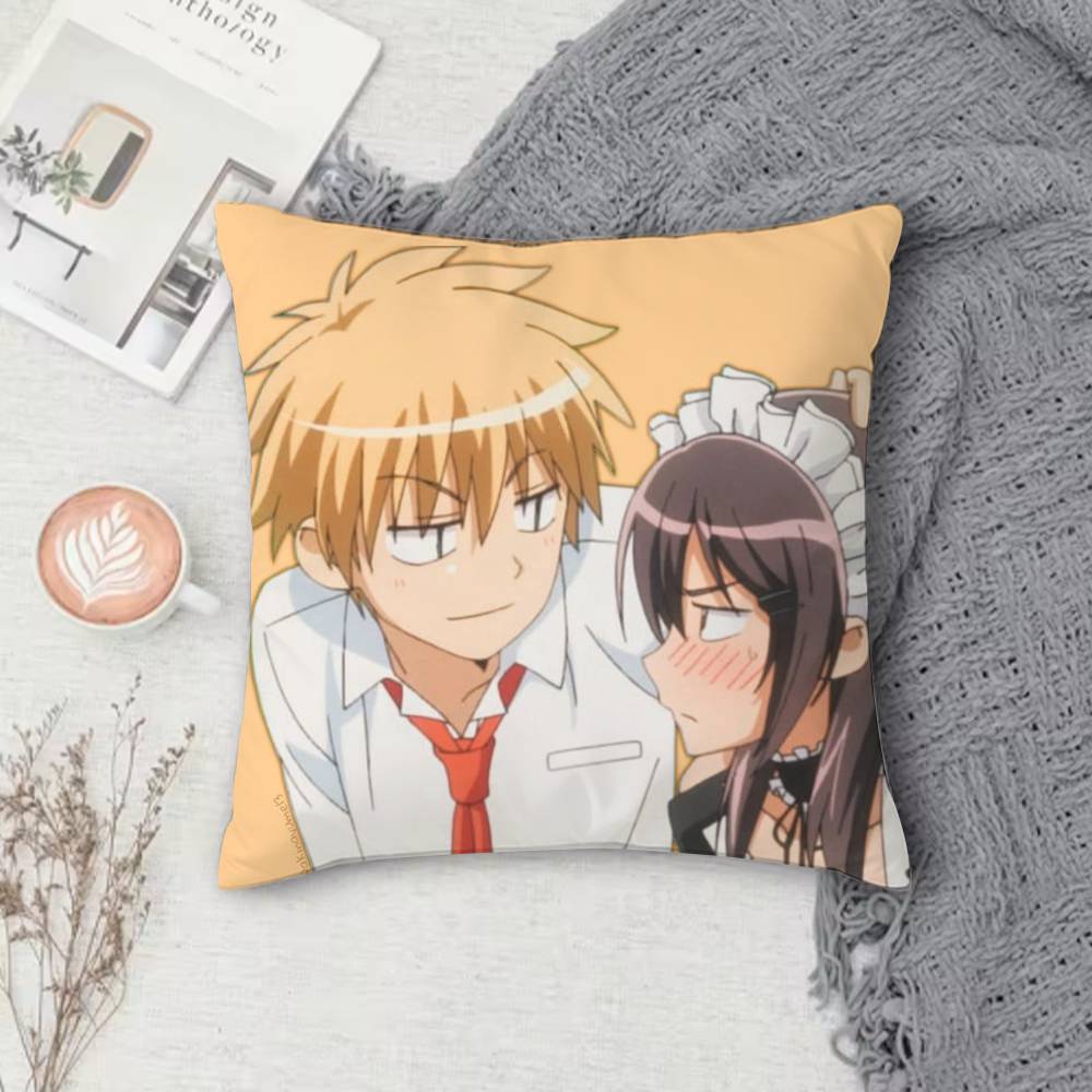 M-Maid Sama Double-Sided Printed Square Decorative Cushion Cover For Sofa Living Room Home Decor