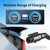 For Tesla To J1772 Adapter With Security Lock, Max 80A 250V Silver Plated NACS To J1772 Adapter For Level 2 EV Charging, Fits Tesla