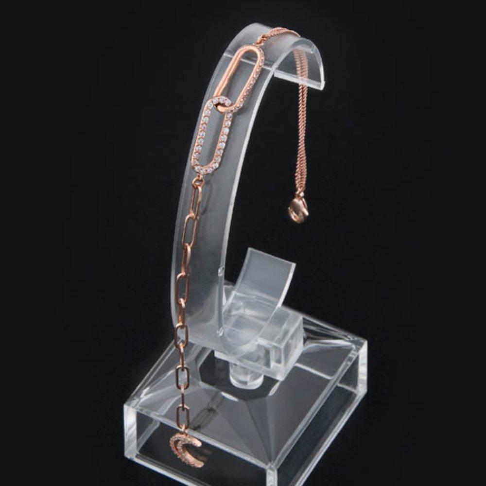 Selina 14Kgp Rose Gold Double Chain Bracelet Jr173