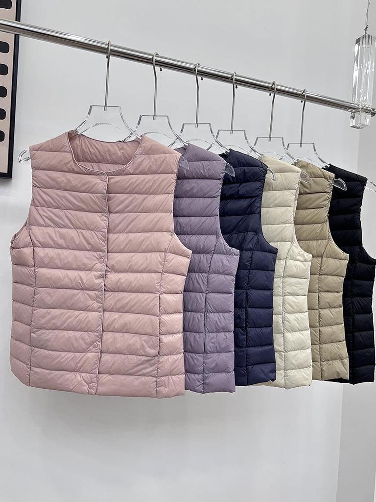 Versatile Women's Down Vest - 90% White Duck Down