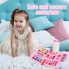 Kinder-Schminkset für Mädchen mit Prinzessinnen-Motiv, echtes, waschbares Kosmetikspielzeug, ausklappbares Notizbuch, Make-up-Palette mit Spiegel, sichere, ungiftige Geburtstagsgeschenke für Mädchen