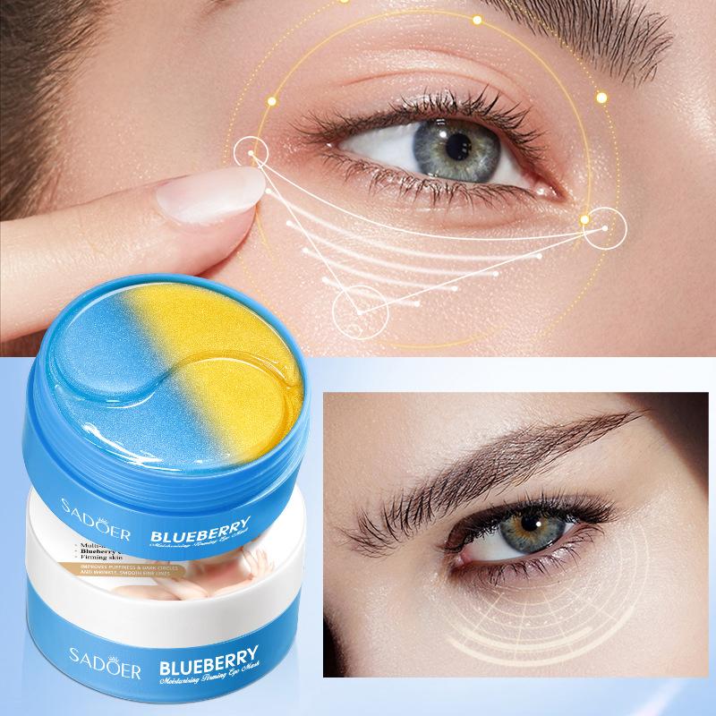 SADOER Blueberry Eye Mask Nourishing, And Moisturizing for All Skin Types 30 Pairs/bottle