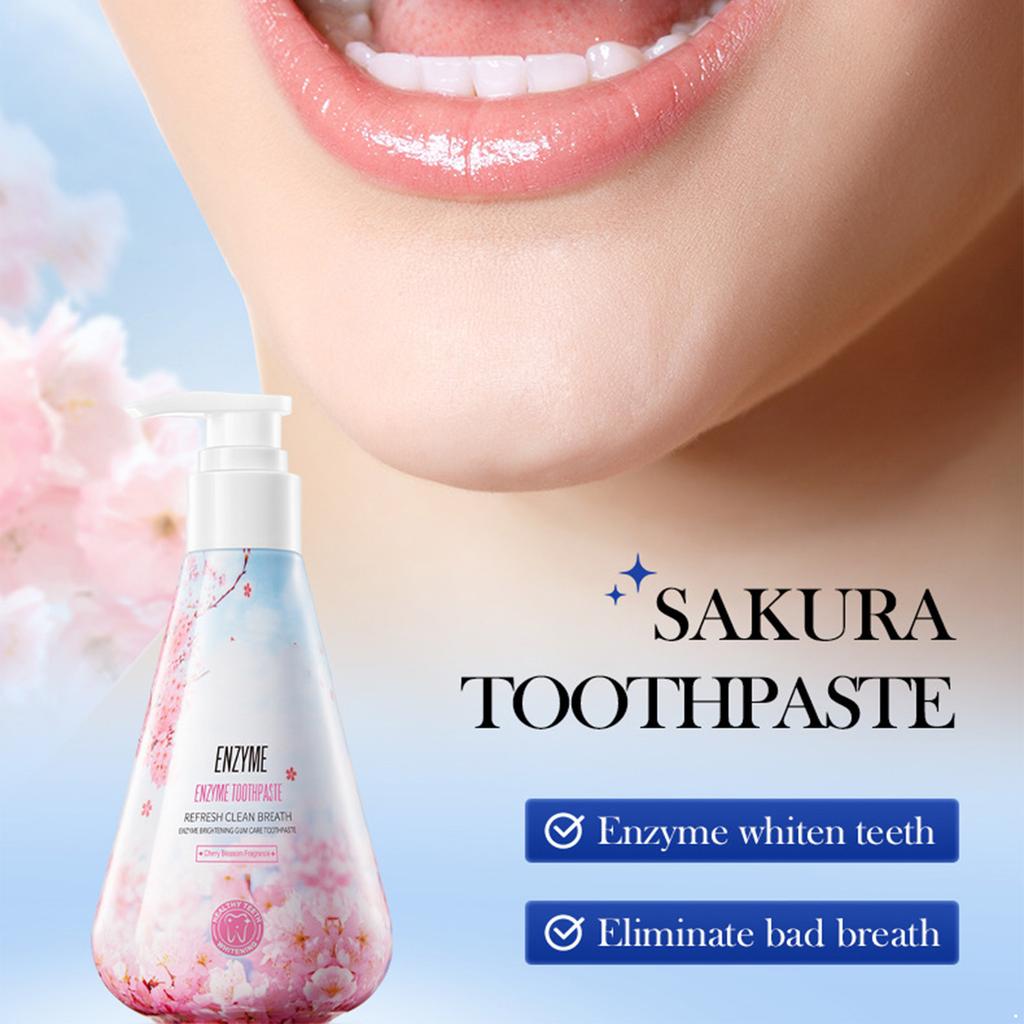 Dental Deep Cleaning Toothpaste, Pressing Bottle for Fresh Breath and Stain Removal - Oral Care Essential