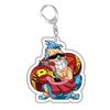 Acrylic Key Chain for One Piece Franky Trafalgar Law Jinbe Monkey D. Luffy Thatch Anime Peripheral Pendant Acrylic Key Buckle