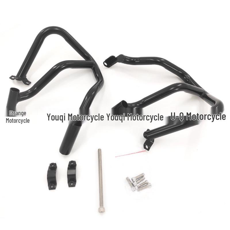 CFMOTO 450SR High-Carbon Steel Crash Bars: Thickened Anti-Fall Racing Guards
