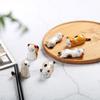 Cute Cartoon Kitten Ceramic Chopstick Holder Chopstick Holder, Lucky Cat Hotel Restaurant Set Table Pen Holder