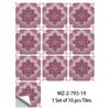 10 Pezzi Adesivi Piastrelle Mandala Boho - Decalcomanie Murali in PVC Lucido Cristallo - Murale Autoadesivo Impermeabile per Pavimento Cucina Bagno Decorazione Casa