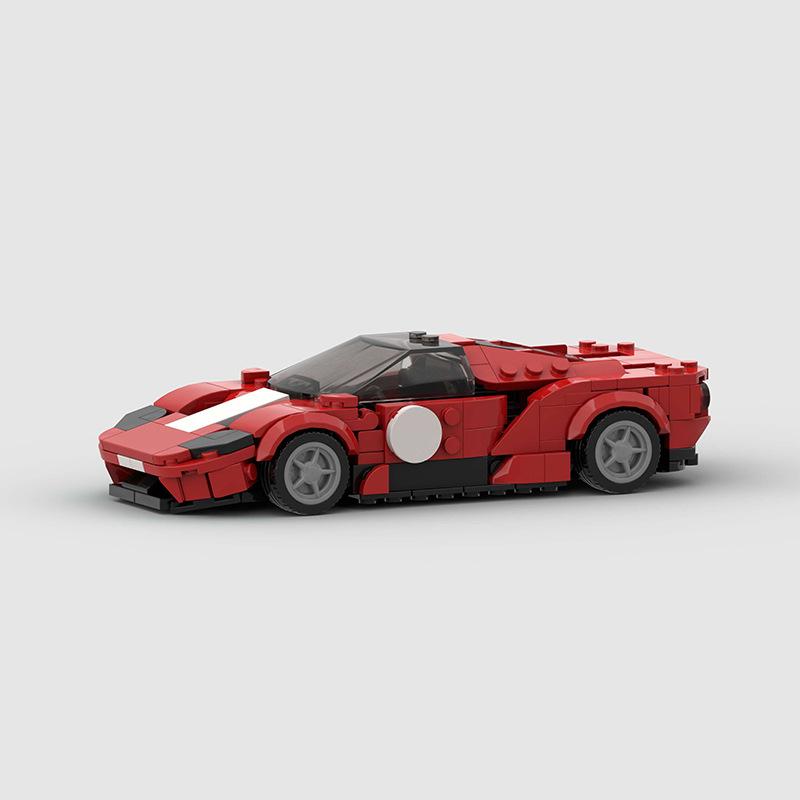 MOC Car City Speed Vehicle Super Car Rally Building Blocks Bricks Set Ornament Diy Consturction Toys For Kids Adults