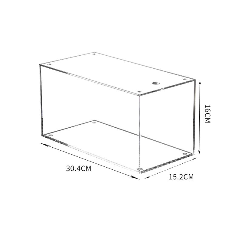 

Transparent Acrylic CD Storage Box With Lid For Home Use, DVD Storage Discs, CD Cases, Comic Albums, Organizing Box Rack чистий