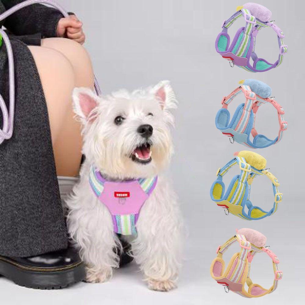 Escape Proof Dopamine Dog Harness Soft Comfortable Pet Walking Vest Quicklace Breathable Pet Collar Outdoor Walking