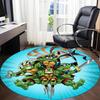 1pc TMNT Stickers Chair Carpet for Office, Indoor Non-Slip Polyester Fiber Carpet,  Machine Washable, Durable Construction Yy251205134