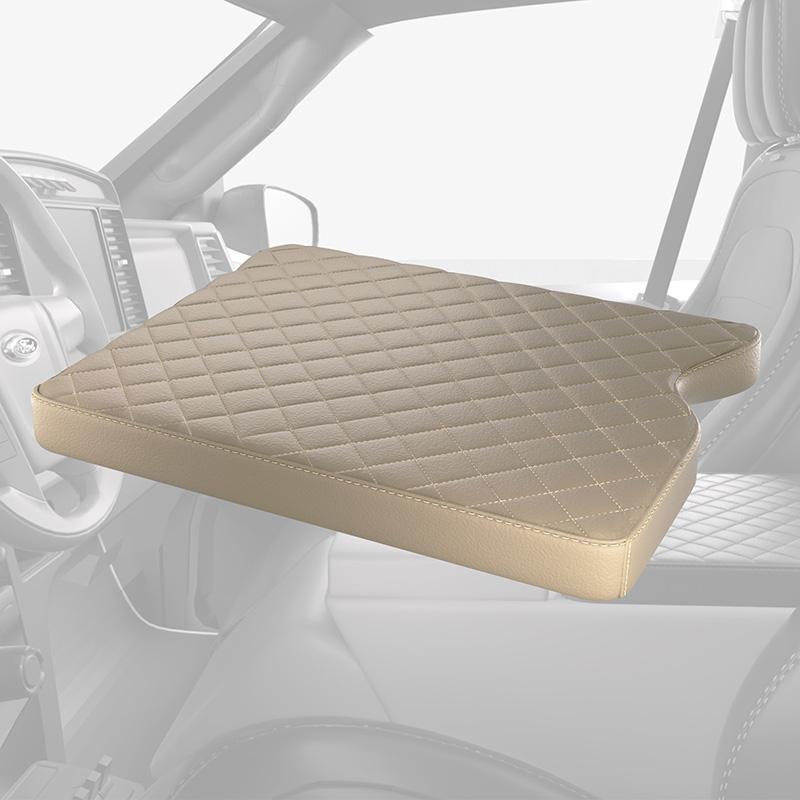 

Jump For Seat Center Console Lid Armrest Cover для Ford F150 F250 F350 15-22 Car Jump Seat Type Armrest Box Pad Interior Parts бежевый