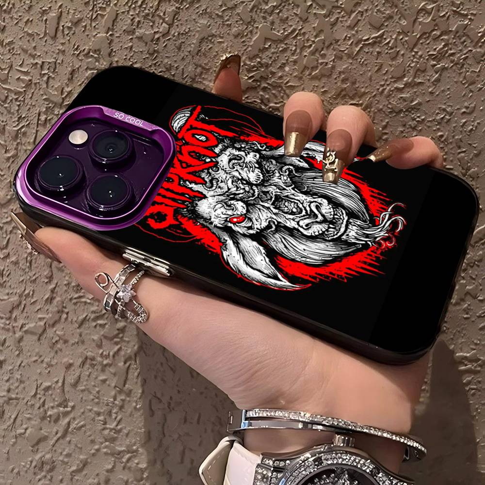 Slipknot Band Phone Case Color Silver Shell For IPhone 17 16 15 14 13 12 11 Pro Max Plus