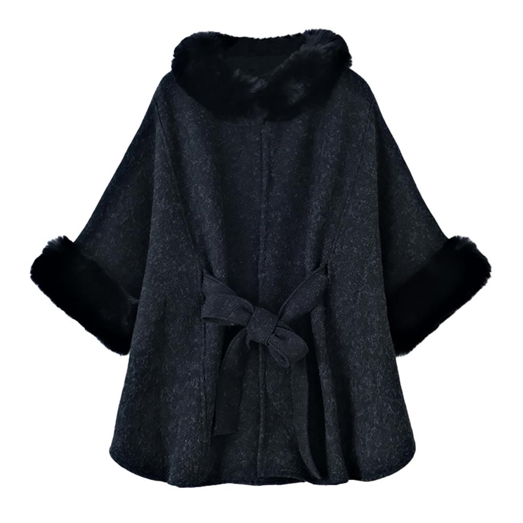 Women's Fashionable Cape Shawl Temperament Loose Plus Size Jacket