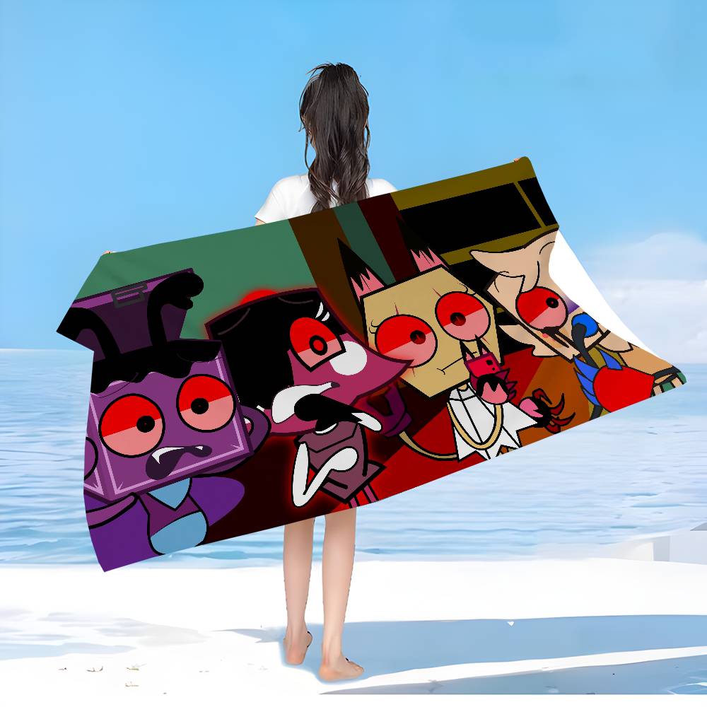 D-Dandys WorldS Cartoon Badetuch Mikrofaser Weich Wasserabsorbierend Atmungsaktiv Für Mädchen Kinder Dekorative Cartoon Strandtuch