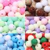 Acrylic Christmas Series Solid Color Round Beads for DIY Mobile Phone Chains