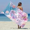 1pc Unicorn Pattern Beach Towel, Suitable for Seaside Beach, Swimming Pool,Camping Travel, Yoga Fitness Multi-purpose Beach