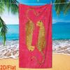Colorful Polka Dot Art Pineapple Print Microfiber Beach Towel Quick Dry Absorbent Towel For Outdoor Beach Use