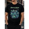 Plus Size - Men's T-Shirt S-5XL Featuring a Born To Swim Fish Office Graphic - a Casual Short-Sleeve Crew-Neck Top With a Relaxed Fit, Comfortable