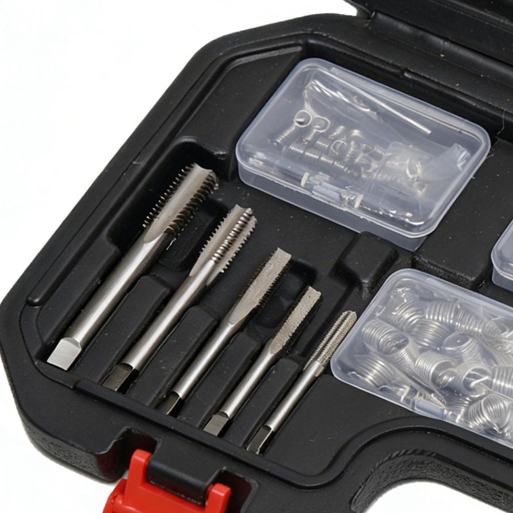 Helicoil Kit Quick Fix Heavy Duty High Strength Automotive Repair Thread Restorer Kit For Industrial Vehicle Machinery Cylinder