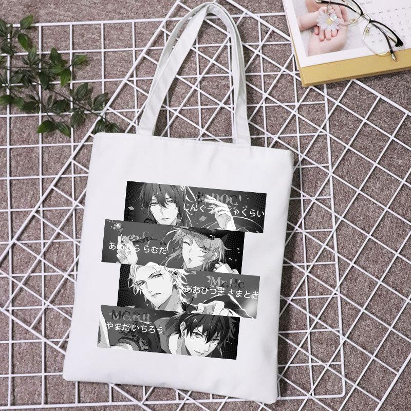 Японский Аниме Hypnosis Mic Канвас Сумка Шоппер Сумка-тоут Периферийный Холст White 1