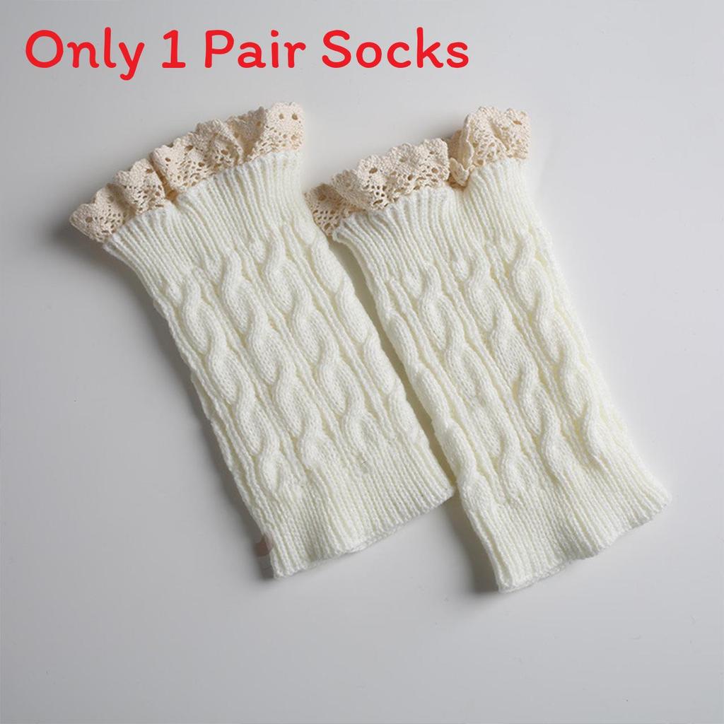 Knit Lace Leg Warmers For Women With Frictionresistant Fabric For Autumn Winter Comfort