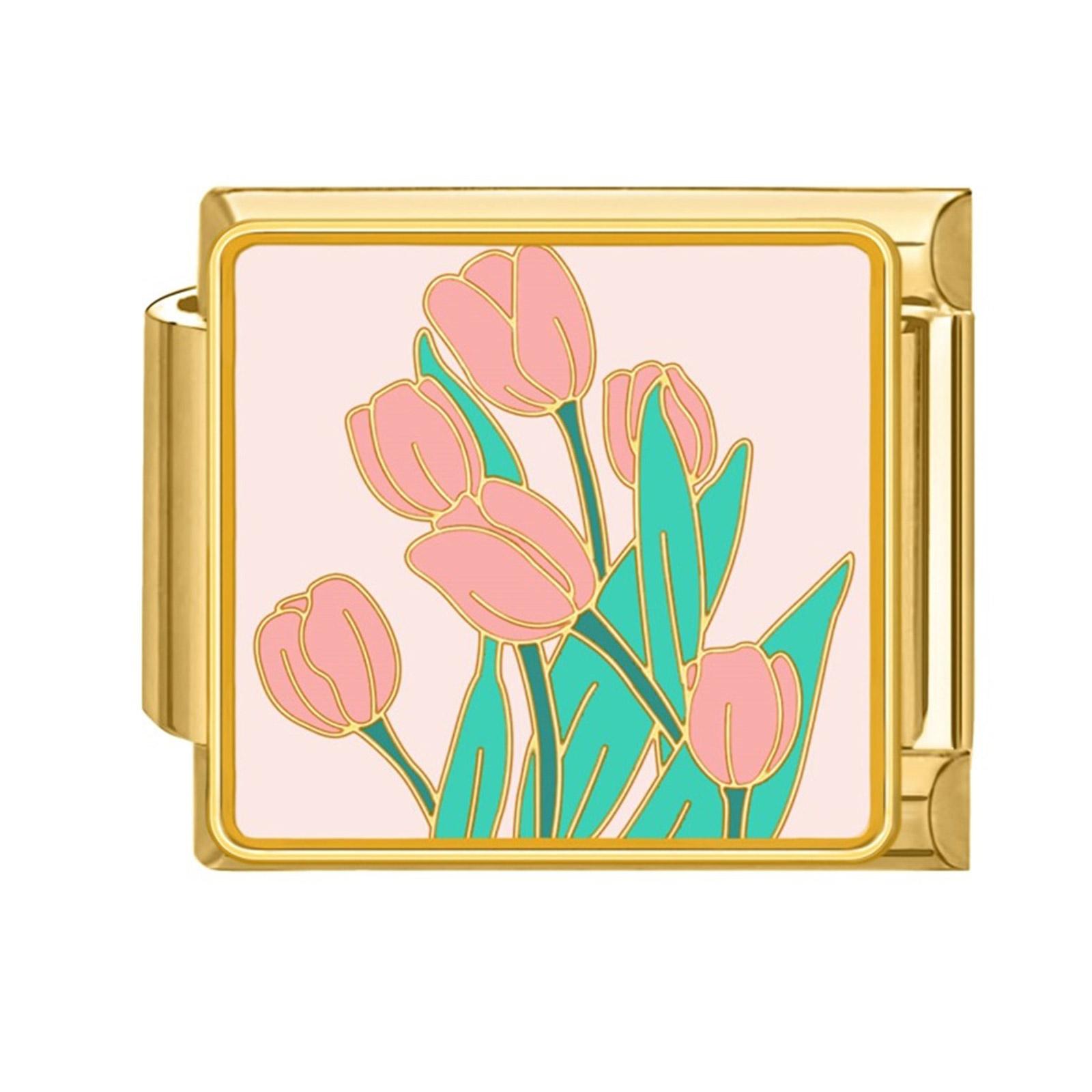 

Многофункциональный браслет-ремешок, инструмент для звеньев, текстура нержавеющей стали, цветок, модульное соединение, шарм для браслета для ювелирных изделий 11