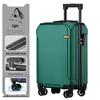 Kangaroo Leather Travel Suitcase - Durable, Large Capacity for Men, Women, and Students with Password Lock and Trolley Wheels.