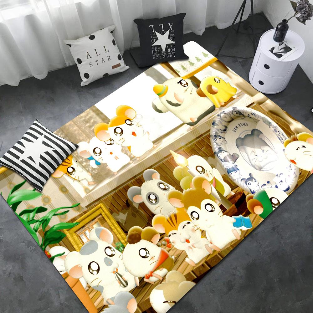 

Cartoon Cute Hamtaro Floor Mat Rectangle Anti-slip Home Soft Badmat Front Door Indoor Outdoor Mat Welcome Doormat 40x60cm