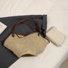 Beach Handbag Bohemian Beach Bag Hollow Out Hollow Shoulder Bag Casual Straw Woven Bag  Travel