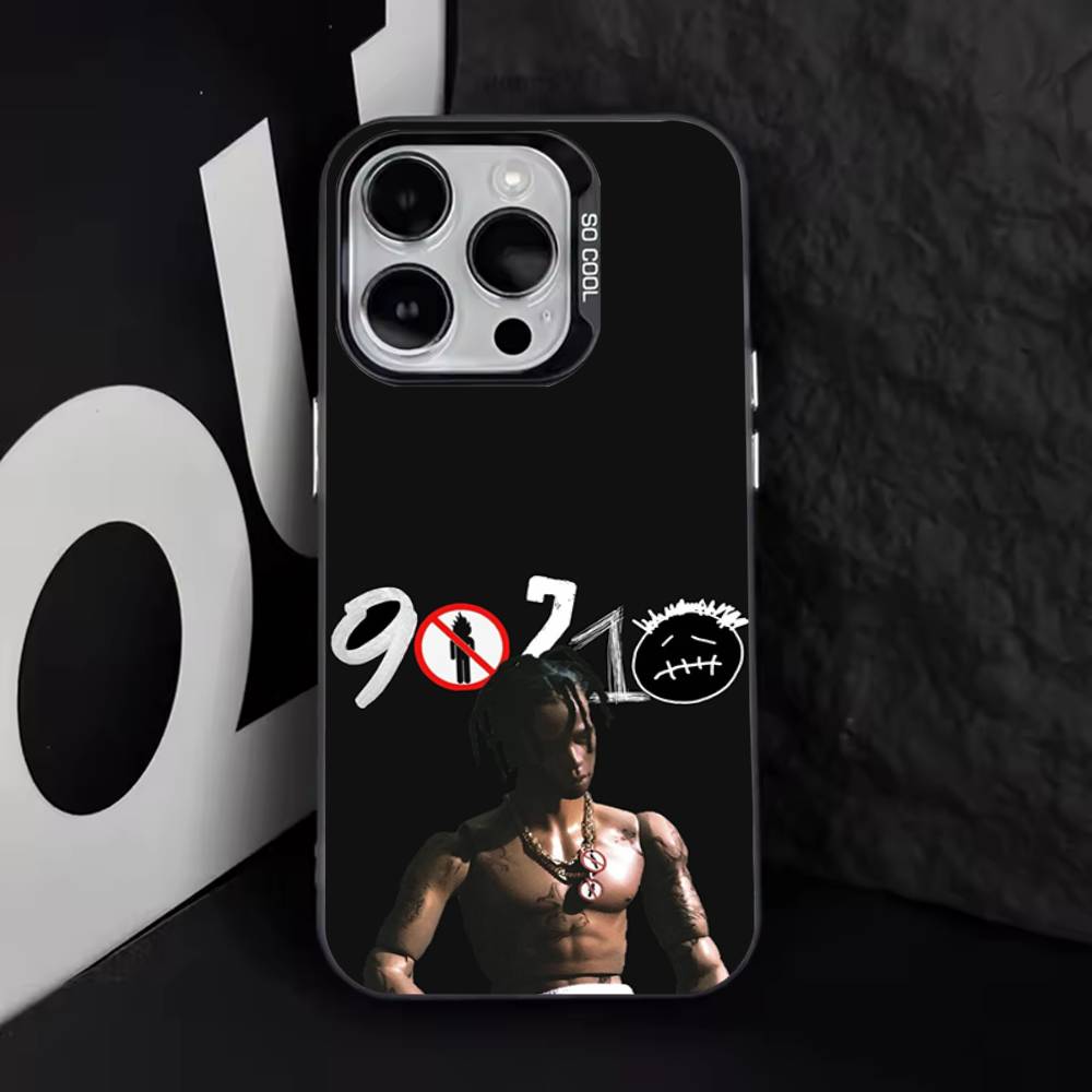C-Cactuss J-Jack Travis Scott Handyhülle Für iPhone 17,16,15,14,13,12,11,Pro,Max,Plus,E,Air,Mini Schwarze TPU Hülle