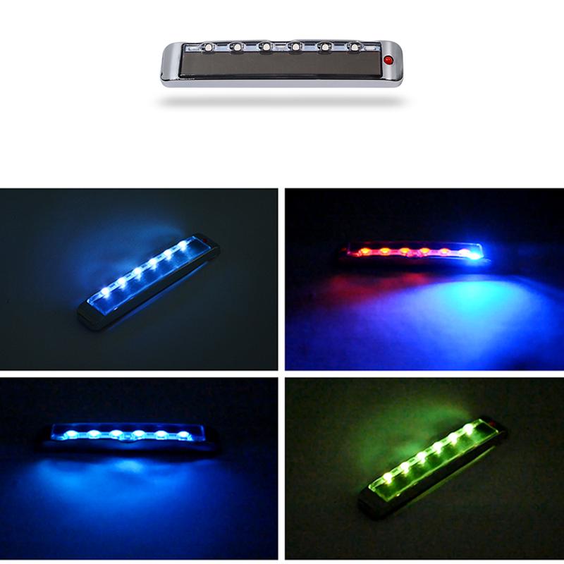 Car Door Anti-Static Solar Energy Protection Bumper Anti-Collision Warning LED Crash Bar Car Door Decoration Light