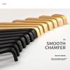 Modern Minimalist Pulls Cupboard Dressers Black Gold Silver Cabinet Door Handles Closet Drawer Knobs Kitchen Furniture Hardw