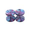 2pcs 16G Colorful Stainless Steel Round Stud Earrings For Women Dumbbell Piercing Earrings Men Punk Jewelry 8mm 10mm