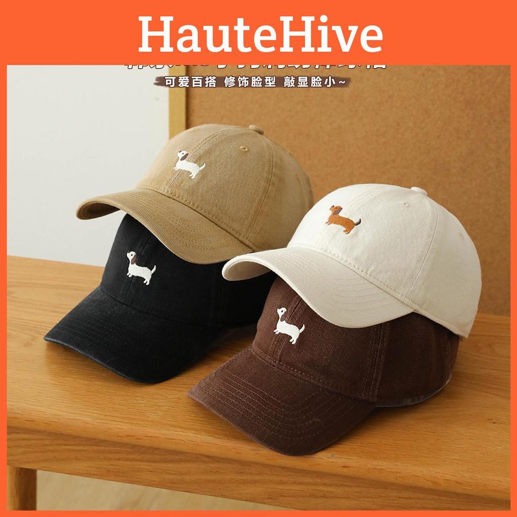 Designed Baseball Perfectly Cap With Charming Dog Embroidery For Everyday Wear