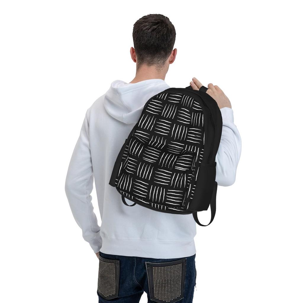 Dog Print Knapsack Dachshund Paws Plus Bones Kawaii Knapsacks Men Workout Spacious High Learner Bags High Quality Rucksack