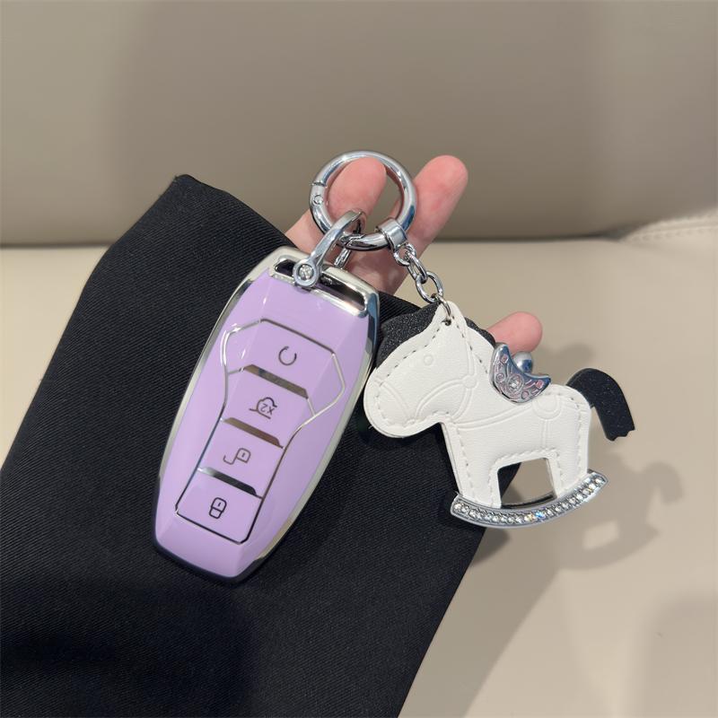 New Soft TPU Car Key Case For BYD Atto 3 Han Song Tang Qin Ev Pro PLUS MAX Dolphin 4 Buttons Remote Control Protect Cover Auto