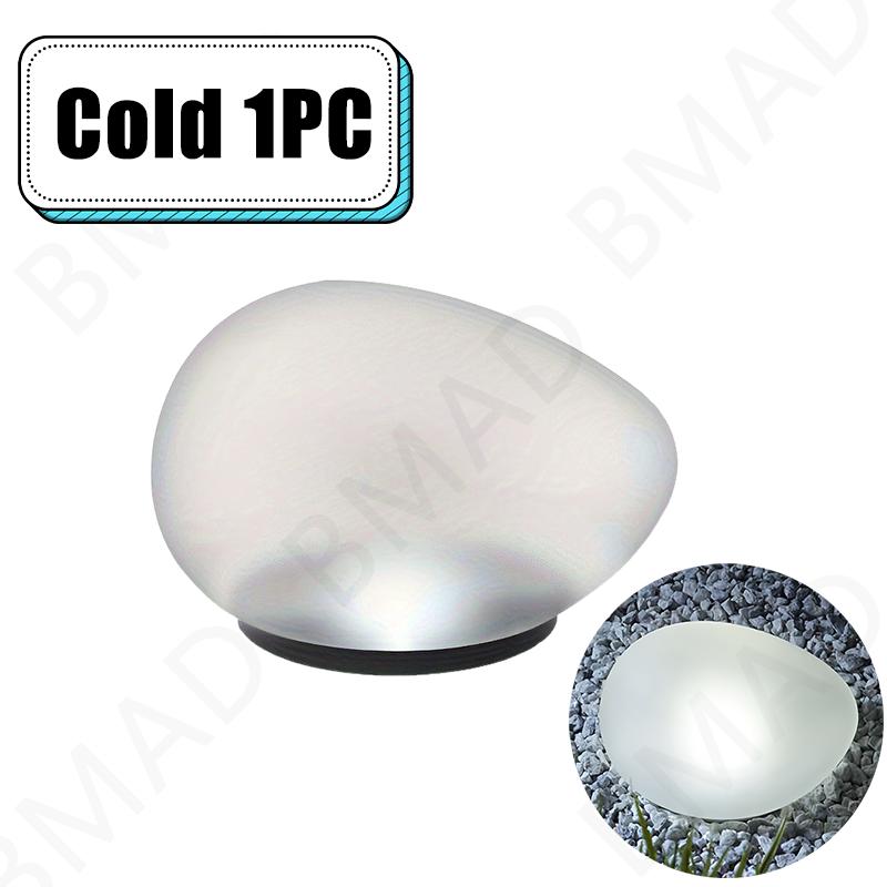 Solar Pebble Lights Outdoor Waterproof Garden Rock Cobblestone Lamp Landscape Path Lights Garden Ornamentation