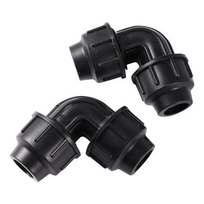 DN20 DN25mm PE-Rohr Schnell-Winkelverbinder Kunststoff 1/2" 3/4" Rohr 90 Grad Schnellverriegelungsverbindung Garten Wasserkupplungs-Fittings 1 Stück