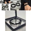 Premium Quality Obsidian Beads Dark Theme Bracelet For Couples And Travel Gifts