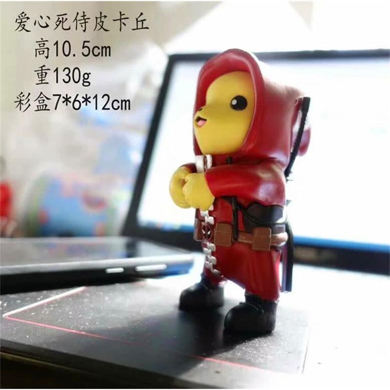 Adorable Deadpool Pikachu Figure Pvc Collectible Action Model Doll For Car Dcor