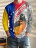 Long Sleeve Men's Long Sleeve T-Shirt Round Neck Fashion Print