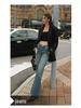 Rasaduffy Women's Retro Loose-Fit Grey Blazer - New Korean Style